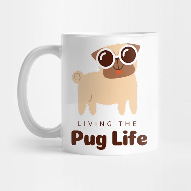 LIVING THE PUG LIFE t-shirt by TheShoppe